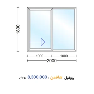 قیمت پنجره دوجداره کشویی